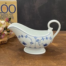 로얄코펜하겐 블루 플루티드 플레인 소스저그 370ml, 1개