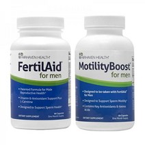 Fairhaven Health FertilAid for Men MotilityBoost 번들 Prenatal 비타민s Male Fertility to Support 캡슐 Motil