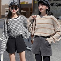 주디앤 여성 루키 밴딩 4부 모직 반바지 봄 가을 겨울 리빙공감