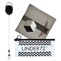 언더72 골프타올 릴와이어 세트 지퍼파우치 포장, 골프수건 T21