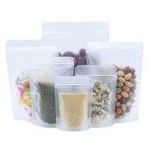 무광 플라스틱 지퍼 잠금 스탠드 업 백 찢어진 노치 프로스트 Doypack 그라운드 커피 차 스낵 보관 파우치, 04 14x20cm