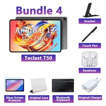 TeclastT5011인치2K태블릿 안드로이드12 2000x1200 8GBRAM UNISOCT616옥타코어 4G네트워크 C타입 고속충전, 06JP, 09256G번들4