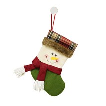 파티앤미다스 크리스마스 트리장식 컬러 양말주머니 소형, XS-004 트리 양말장식(눈사람)