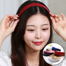 단발 머리띠 귀안아픈 얇은머리띠 컬러 헤어밴드