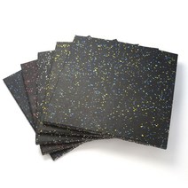 헬스장 바닥 고무 블럭 탄성 에버롤 홈짐 매트 EPDM, 블랙 두께2.0cm 50cm x 50cm