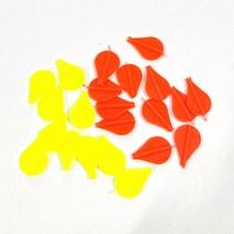 실리콘 찌돋보기 물방울 10개 1세트 BB-3040, 형광주황, 소