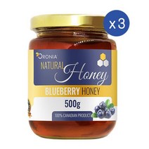 캐나다 오로니아 내추럴 캐나다 블루베리 허니 500g Oronia Natural Blueberry Honey, 3개