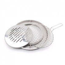 sioncompany_강호동백정계란받이 주문제작 원형막석쇠 업소용고기불판 스텐 구이팬 받이 스테인레스 다용도 가정, 스텐불판255mm)