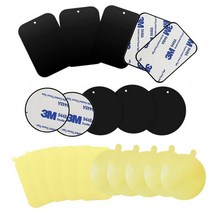 피치온 자석거치대용 고급 철판 마그네틱 메탈 플레이트 보호필름, 원형5개+사각5개 + 보호필름10개