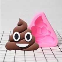 초콜릿만들기 Poo 실리콘 캔디 공예 금형 수지 도구 컵케익 베이킹 퐁당 케이크 장식, [01] Poop Modeling Mould