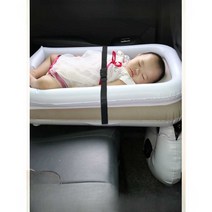 차량용 에어매트 유아용 유아용품 자동차뒷좌석, 만능침대 + 핸드펌프 + 안전벨트