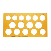 KORING 템플렛K-1061F/대형원형정규 템플레이트, 상세페이지 참조