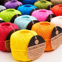 1.0mm 100m 폴리싱 밤부실 대나무볼 대나무끈 밤부끈 여름실 택끈 포장끈 (33color) 뜨개실, 08RED