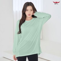 이너핏웨어 BFL 여성 등산 낚시 필라테스 요가 스포츠 솔리드 홈트 긴팔티 B23RTS-505W 1+1 2매