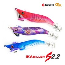 금호조침 이카킬러S IK-2.2 GK532 어피 스페셜 수평 네온 에기 야광 한치 갑오징어 쭈꾸미, 금호 이카킬러S 2.2 GK532, #11네온 핑크
