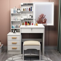 다기능 모던하고 심플한 드레싱 테이블 소형 미니 화장대 조명 럭셔리한 및 LED, 05 A warm white