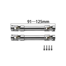 키덜트 CNC 내부 스플라인 금속 드라이브 샤프트 1/10 RC 크롤러 SCX10 II Capra TRX4 TF2 D90 YK4082 용 범용 조인트 구동축, 2PCS