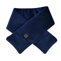 열선방석 차량용온열매트 겨울시트 온열시트 시트커버 겨울 전기 온수 스카프 USB 충전 목 따뜻한 3 수준, 02 Blue