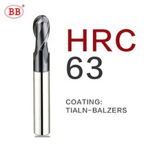 Bb 고경도 텅스텐 솔리드 초경 절삭 공구 정밀 엔드 밀 cnc 밀링, BK2063, R1.5x4x6x75