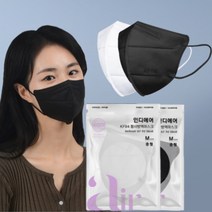 황사방역 마스크 KF94 새부리형 중형 개별포장 비말 미세먼지 일회용 여름 중학생 고등학생, 흰색 50매