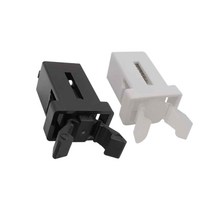 원터치 푸쉬형 개폐 부속 잠금버클 휴지통 도어래치, 숫놈블랙