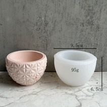 레진몰드 레진트레이몰드 대형 중형 작은 원형 화분 틀 다육이 실리콘 몰드 콘크리트 석고 꽃병 수지 장식, 한개옵션1, 07 8