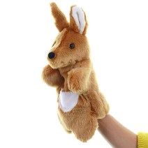 동물의 손 인형 고양이 봉제 조기 교육 학습 장난감 어린이 Marionetes 이야기, 16 kangaroo