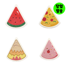 물 닿으면 부풀어지는 친환경 천연 펄프 수세미, 수박