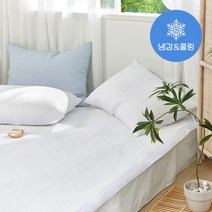 [파르페by알레르망] 쿨 냉감 베개커버 (40x60), 솜미포함/화이트, 화이트