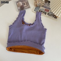 DFMEI 니트 나시 여 기모 탑