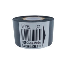 날인기먹지 30mm 100m 25 35 LC1 코드 리본 포장 열 전달 날짜, LC1x 업그레이드 25mm 100MX10개