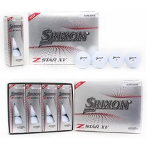 스릭슨 제트 스타 XV 4 피스 골프공 12개 그린 컬러 선물포장 포장옵션 골프선물 기념품