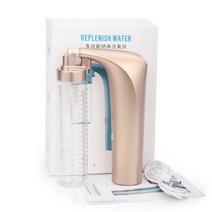 산소발생기 가정용 공기 청정 에어워셔 휴대용 산소 발생기 usb 충전식 페이셜 나노 미스트 스프레이 스티머 딥 하이드레이팅 스킨 케어 산소 인젝터 페이셜 하이드레이션 뷰티 머신, 금
