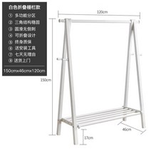 원목 행거 옷걸이 헹거 스탠딩 원룸 스탠드 옷가게, 기본, 화이트 120cm
