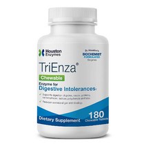 Houston Enzymes 휴스턴 효소 TriEnza 소화효소 폴리페놀 펩티다제 자일라나아제 아밀라아제 프로테아제 6.0 글루코아밀라아제 락타아제 셀룰라아제 180 츄어블 정