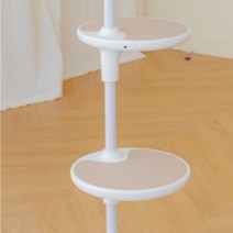 [가또페로] 화이트폴 국산 고양이 변색없는 알루미늄 캣폴 캣타워 고양이가구 하우스, 스텝 발판(L), 브라운