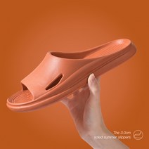 말랑 가벼운 EVA 욕실화 미끄럼방지 욕실 슬리퍼, 오렌지(여성용), 1개