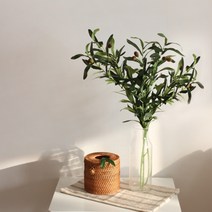 갓샵 올리브 나무 조화 가지 100cm 대형 나뭇잎 인조 식물, 올리브 나무 가지