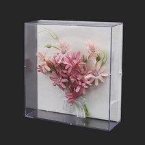 아크릴액자(약14x14x4.5cm/공간높이 약3.2cm) / 박스액자 / 관액자 / 입체 공간 액자 / 프리져브드 액자
