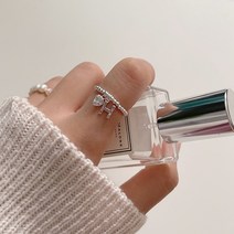 925실버 하트 은볼 이니셜반지 2color