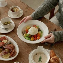 시라쿠스 뉴욕 접시 커피잔, 손잡이 타원 깊은접시, 1개