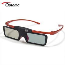 Optoma-3D 안경 액티브 셔터 충전식 3D BenQ Acer JmGo XGIMI Xiaomi 프로젝터용, 단일옵션