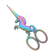 원단재단기 휴대용재단기 종이커팅기 유럽 ​​복고풍 재단사 자수 가위 유니콘 클래식 공예, 유니콘 화려한
