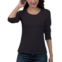 봄과 가을 보드 새로운 한국 캔디 컬러 여성 크루 넥 긴 소매 라이트 에디션 솔리드 컬러 티셔츠 슬림 백 셔츠 학생 자켓
