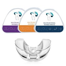 3Pcs 안티 코골이 Bruxism 마우스 가드 3 단계 치과 교정 교정기 치아 리테이너 수면 Bruxismo, 01 1Set -with box, 01 1Set -with box