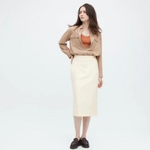 유니클로 데님 저지 네로우 롱 스커트(쇼트 73~77cm) 일본직수