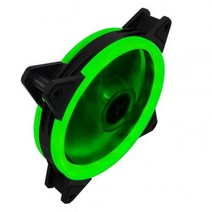 열교환기 판형열교환기 12cm 듀얼 rgb 라이트 서클 음소거 냉각 팬 쿨러 라디에이터, 03 green