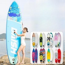 공기 주입 서핑 패들보드 에어 프로팅 숏보드 경량, N.3.8m 빨간색과 파란색 크루즈