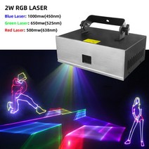 ALIEN 2W 4W 5IN1 RGB 애니메이션 3D 빔 무대 레이저 조명 프로젝터 DJ 디스코 바 클럽 효과 파티 댄스 웨, Brazil Plug, 2W RGB Laser