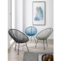 라탄 의자카페 테라스 수납 야외 호텔 썬베드 야외철, D